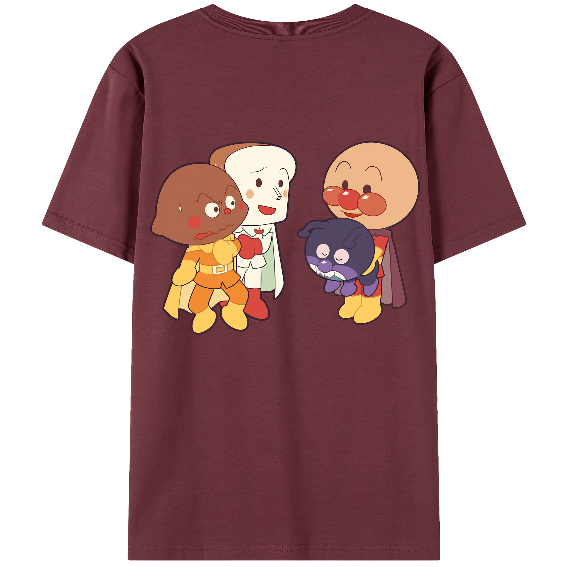 （画像用） アンパンマン Anpanman 綿100％半袖Tシャツ（背面プリント）